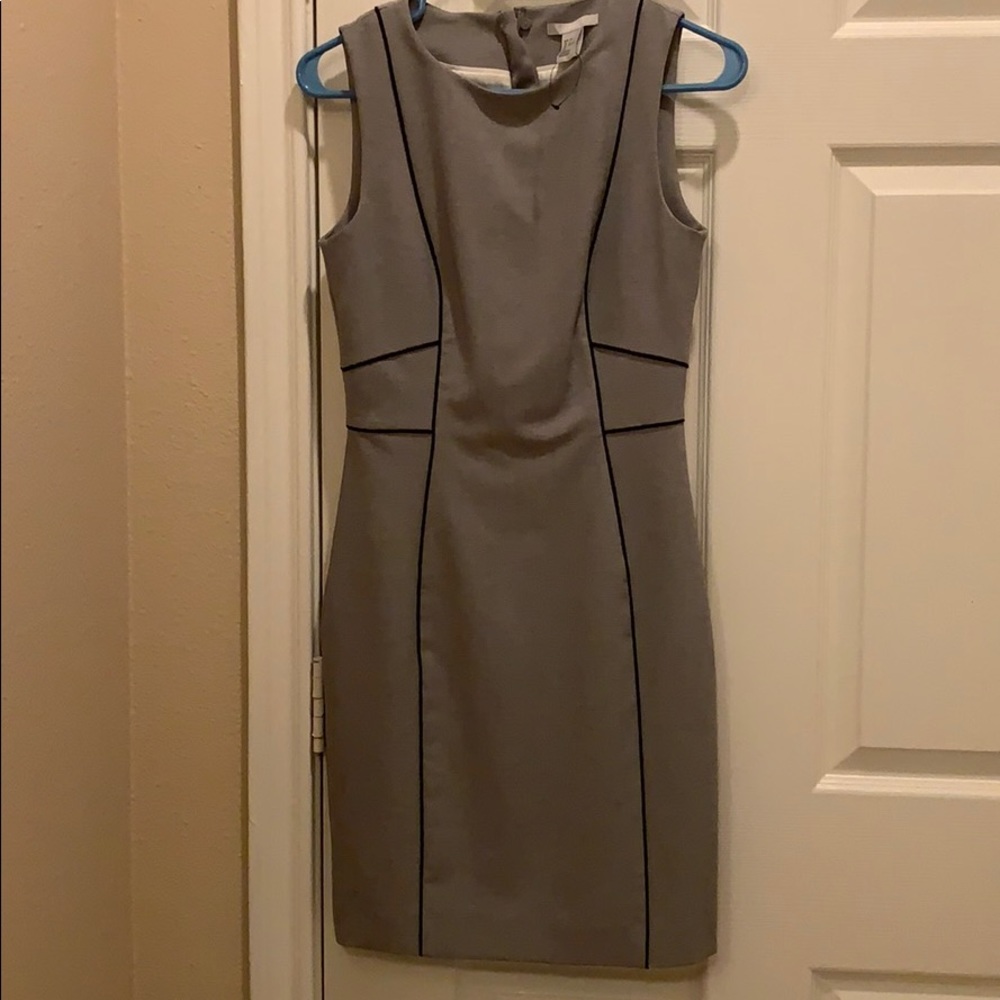 Gray Office Work H&M fitted dress